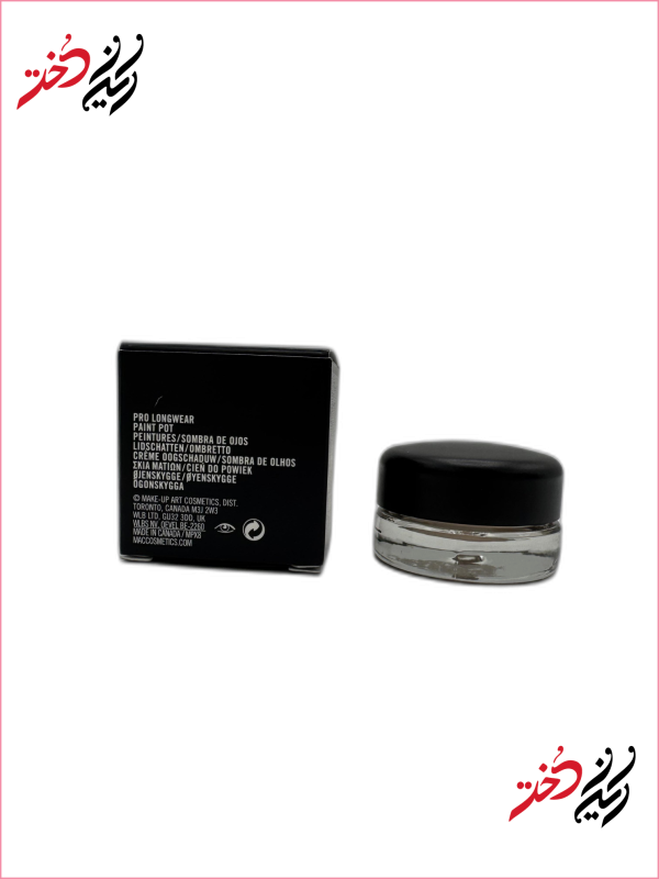 بسته‌بندی سایه کرمی مک Paint Pot با توضیحات محصول و اطلاعات ساخت