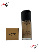 بسته‌بندی کرم پودر Studio Fix مک رنگ NC30 با پوشش مات ۲۴ ساعته