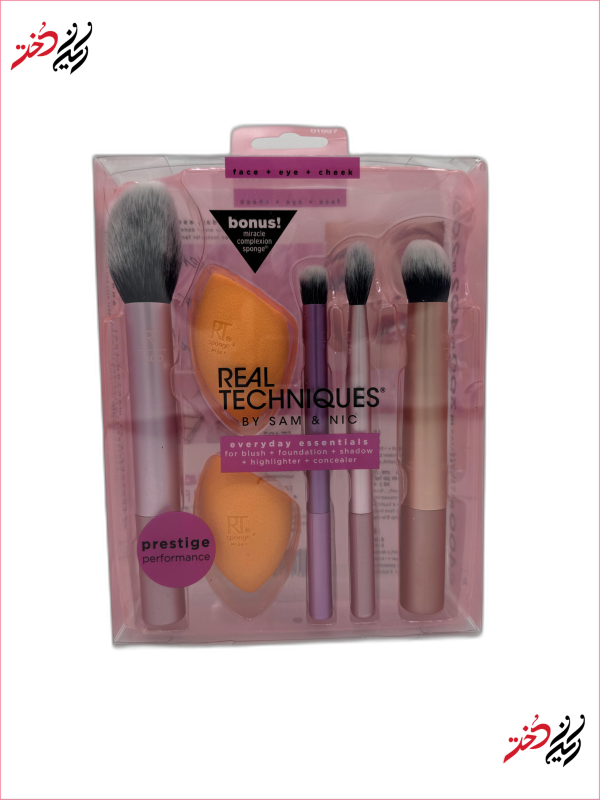 ست ۸ عددی براش چشم ریل تکنیکس مدل Everyday Eye Essentials برای سایه و خط چشم