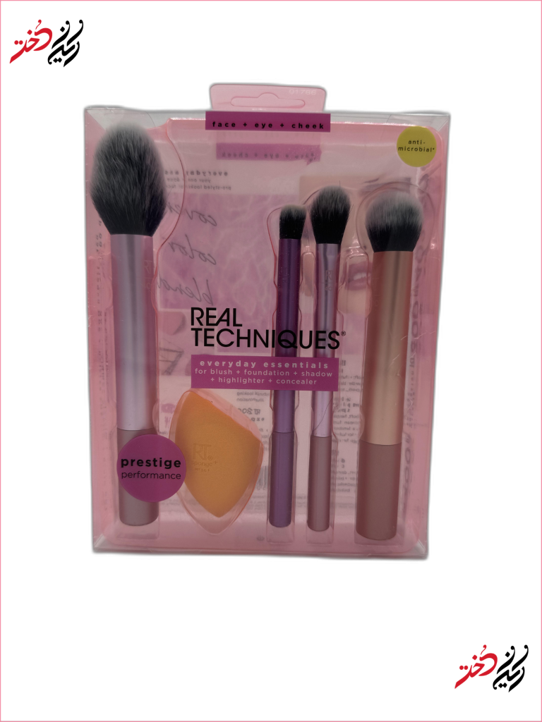 ست کامل براش آرایشی Real Techniques مدل Everyday Essentials برای صورت و چشم