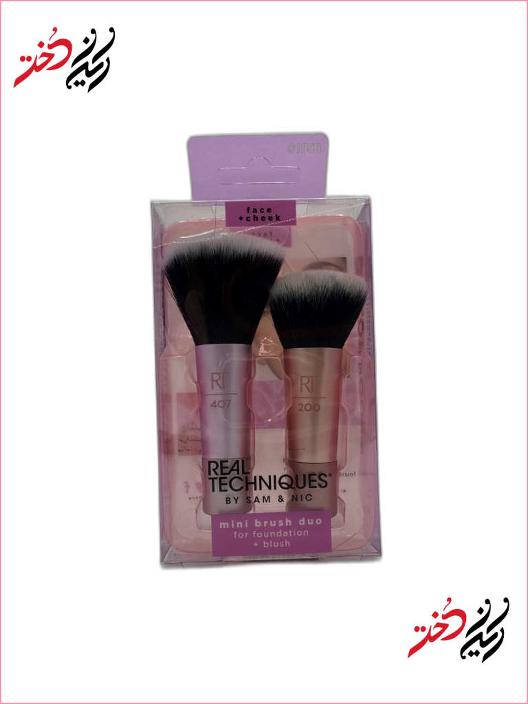 ست براش آرایشی Real Techniques مینی شامل دو براش برای فاندیشن و بلاش
