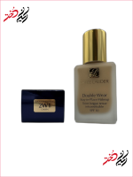 لیبل رنگ کرم پودر استی لادر Double Wear – کد 2W1 Dawn روی جعبه