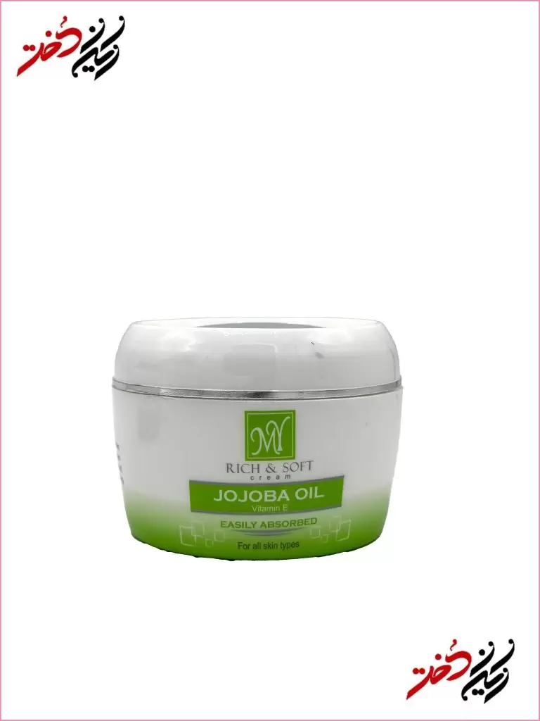 m-jojoba-cream-top کرم مرطوبکننده جوجوبا و ویتامین E برند M نمای جلویی کاسهای