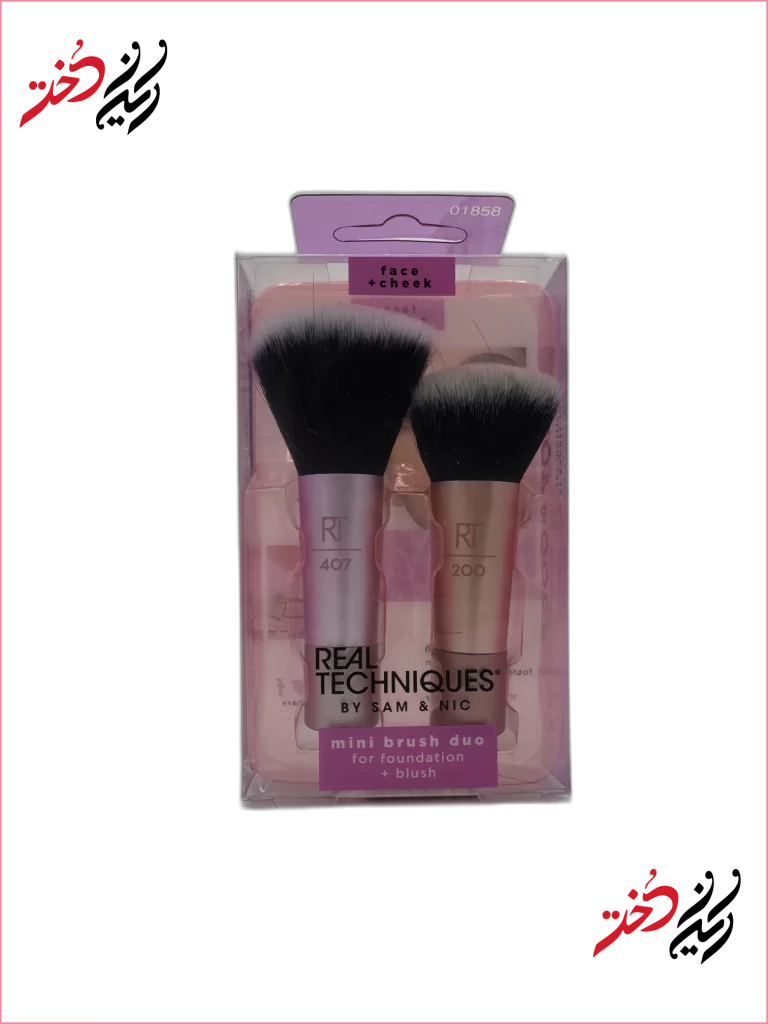 real-techniques-mini-brush-duo-front_final ست مینی براش ریل تکنیکس مدل 407 و 200 مناسب صورت